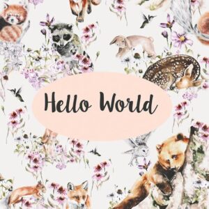 DESIGNER CARD - HELLO WORLD