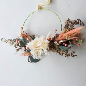 christmas flower wreath